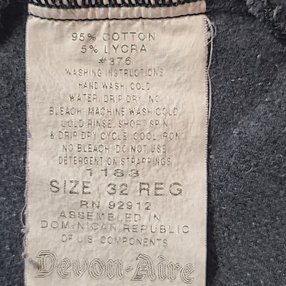 Devon Aire Mid Blue Gray Knee Patch Pull On Breeches Pants M 2646 - Picture 3 of 10